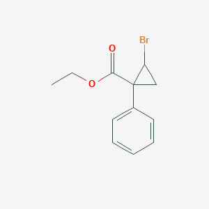 molecular formula C12H13BrO2 B2446318 2-溴-1-苯基环丙烷-1-甲酸乙酯 CAS No. 2126177-82-8