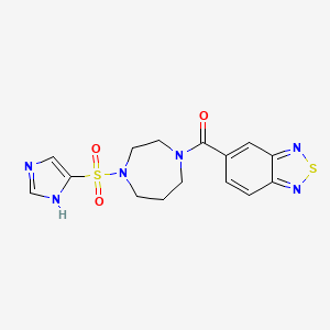 (4-((1H-imidazol-4-yl)sulfonyl)-1,4-diazepan-1-yl)(benzo[c][1,2,5]thiadiazol-5-yl)methanone