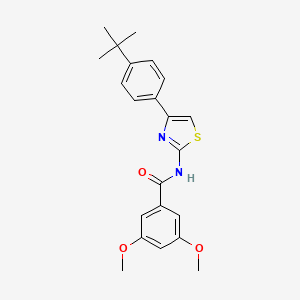 N-[4-(4-tert-butylphenyl)-1,3-thiazol-2-yl]-3,5-dimethoxybenzamide