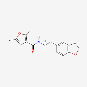N-(1-(2,3-dihydrobenzofuran-5-yl)propan-2-yl)-2,5-dimethylfuran-3-carboxamide