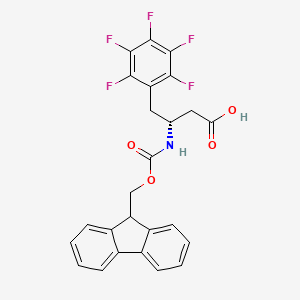 (R)-3-((((9H-fluoren-9-yl)methoxy)carbonyl)amino)-4-(perfluorophenyl)butanoic acid