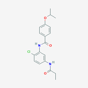 N-[2-chloro-5-(propionylamino)phenyl]-4-isopropoxybenzamide