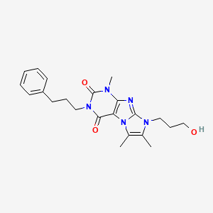 8-(3-Hydroxypropyl)-1,6,7-trimethyl-3-(3-phenylpropyl)-1,3,5-trihydro-4-imidaz olino[1,2-h]purine-2,4-dione
