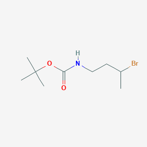 molecular formula C9H18BrNO2 B2446334 tert-butyl N-(3-bromobutyl)carbamate CAS No. 1504338-47-9