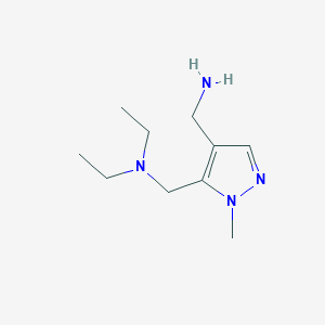 N-[[4-(Aminomethyl)-2-methylpyrazol-3-yl]methyl]-N-ethylethanamine