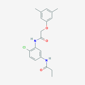 N-(4-chloro-3-{[(3,5-dimethylphenoxy)acetyl]amino}phenyl)propanamide