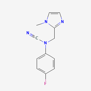 (4-Fluorophenyl)-[(1-methylimidazol-2-yl)methyl]cyanamide