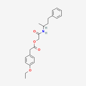 molecular formula C22H27NO4 B2446342 [(4-Phenylbutan-2-YL)carbamoyl]methyl 2-(4-ethoxyphenyl)acetate CAS No. 1524717-47-2