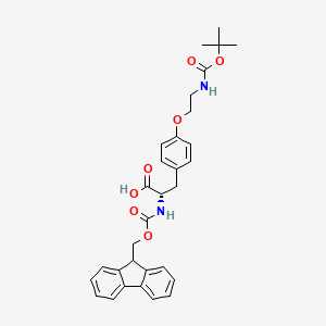 molecular formula C31H34N2O7 B2446368 Fmoc-4-[2-(Boc-amino)ethoxy]-L-phenylalanine CAS No. 1013883-02-7