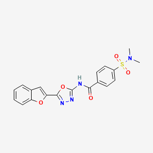 N-(5-(benzofuran-2-yl)-1,3,4-oxadiazol-2-yl)-4-(N,N-dimethylsulfamoyl)benzamide