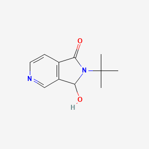 molecular formula C11H14N2O2 B2446379 2-叔丁基-3-羟基-3H-吡咯并[3,4-c]吡啶-1-酮 CAS No. 2365419-32-3