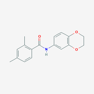 molecular formula C17H17NO3 B244638 N-(2,3-dihydro-1,4-benzodioxin-6-yl)-2,4-dimethylbenzamide 
