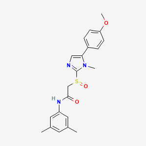 N-(3,5-dimethylphenyl)-2-((5-(4-methoxyphenyl)-1-methyl-1H-imidazol-2-yl)sulfinyl)acetamide