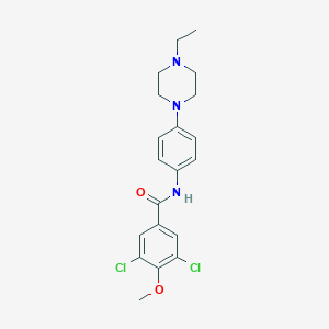 3,5-dichloro-N-[4-(4-ethylpiperazin-1-yl)phenyl]-4-methoxybenzamide