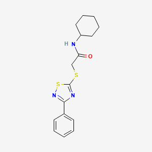 N-cyclohexyl-2-((3-phenyl-1,2,4-thiadiazol-5-yl)thio)acetamide