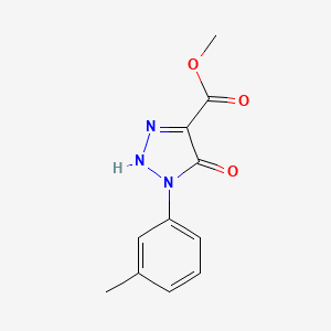 molecular formula C11H11N3O3 B2446398 Methyl 5-hydroxy-1-(3-methylphenyl)-1,2,3-triazole-4-carboxylate CAS No. 728024-44-0