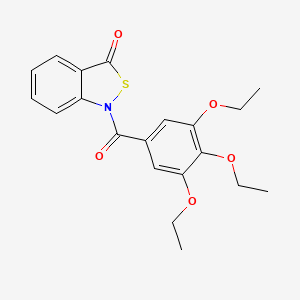 molecular formula C20H21NO5S B2446399 1-(3,4,5-triethoxybenzoyl)benzo[c]isothiazol-3(1H)-one CAS No. 877811-78-4