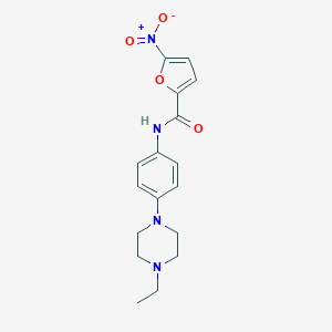 molecular formula C17H20N4O4 B244641 N-[4-(4-ethylpiperazin-1-yl)phenyl]-5-nitrofuran-2-carboxamide 