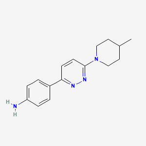 4-(6-(4-Methylpiperidin-1-yl)pyridazin-3-yl)aniline