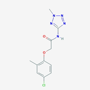 molecular formula C11H12ClN5O2 B244644 2-(4-chloro-2-methylphenoxy)-N-(2-methyl-2H-tetrazol-5-yl)acetamide 