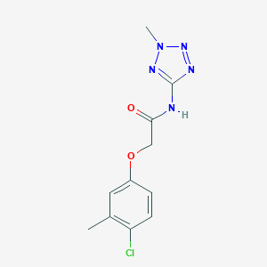 molecular formula C11H12ClN5O2 B244645 2-(4-chloro-3-methylphenoxy)-N-(2-methyl-2H-tetrazol-5-yl)acetamide CAS No. 5737-32-6