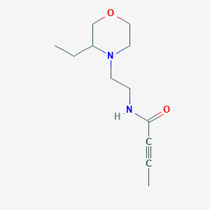 molecular formula C12H20N2O2 B2446452 N-[2-(3-Ethylmorpholin-4-yl)ethyl]but-2-ynamide CAS No. 2411271-43-5