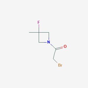 2-Bromo-1-(3-fluoro-3-methyl-azetidin-1-yl)ethanone