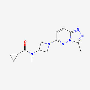 N-methyl-N-(1-{3-methyl-[1,2,4]triazolo[4,3-b]pyridazin-6-yl}azetidin-3-yl)cyclopropanecarboxamide