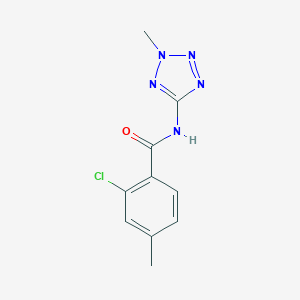 molecular formula C10H10ClN5O B244646 2-chloro-4-methyl-N-(2-methyl-2H-tetrazol-5-yl)benzamide CAS No. 5752-02-3