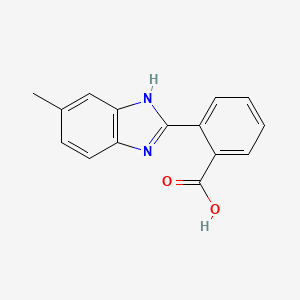 2-(6-methyl-1H-1,3-benzodiazol-2-yl)benzoic acid