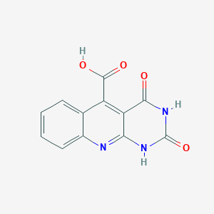 molecular formula C12H7N3O4 B2446469 2,4-Dioxo-1,2,3,4-tetrahydropyrimido[4,5-b]quinoline-5-carboxylic acid CAS No. 500300-26-5