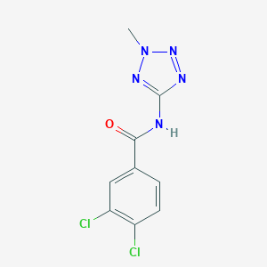 molecular formula C9H7Cl2N5O B244647 3,4-dichloro-N-(2-methyl-2H-tetrazol-5-yl)benzamide 