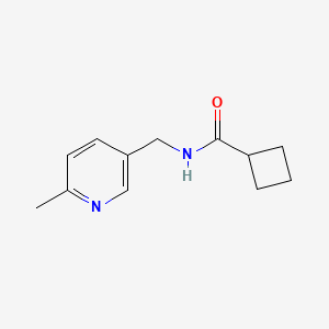 B2446481 N-[(6-methylpyridin-3-yl)methyl]cyclobutanecarboxamide CAS No. 1252297-64-5