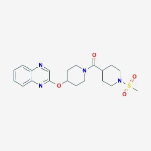 (1-(Methylsulfonyl)piperidin-4-yl)(4-(quinoxalin-2-yloxy)piperidin-1-yl)methanone