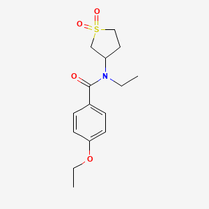 molecular formula C15H21NO4S B2446492 N-(1,1-dioxidotetrahydrothiophen-3-yl)-4-ethoxy-N-ethylbenzamide CAS No. 898425-06-4