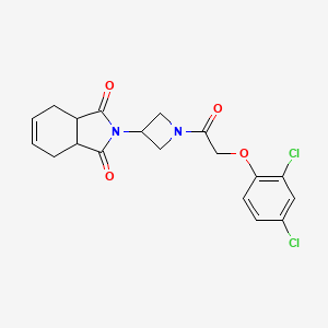 2-(1-(2-(2,4-dichlorophenoxy)acetyl)azetidin-3-yl)-3a,4,7,7a-tetrahydro-1H-isoindole-1,3(2H)-dione