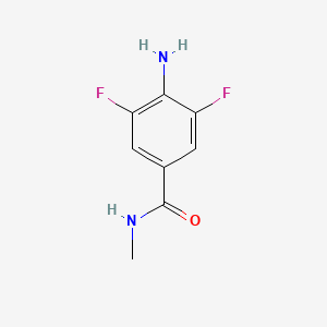 molecular formula C8H8F2N2O B2446524 4-氨基-3,5-二氟-N-甲基苯甲酰胺 CAS No. 1339700-91-2