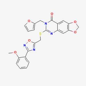 N-(2,6-difluorophenyl)-2-[2-(ethylthio)-5,7-dioxo-6-phenyl-6,7-dihydro[1,3]thiazolo[4,5-d]pyrimidin-4(5H)-yl]acetamide