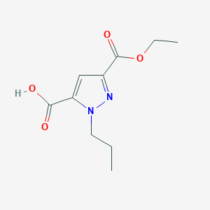 molecular formula C10H14N2O4 B2446530 5-Ethoxycarbonyl-2-propylpyrazole-3-carboxylic acid CAS No. 1946812-98-1