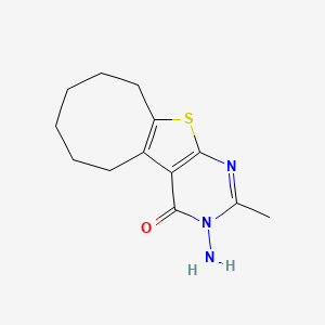 3-amino-2-methyl-5,6,7,8,9,10-hexahydrocycloocta[4,5]thieno[2,3-d]pyrimidin-4(3H)-one