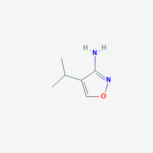 molecular formula C6H10N2O B2446535 4-异丙基异噁唑-3-胺 CAS No. 1597677-85-4