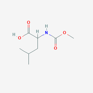 molecular formula C8H15NO4 B2446545 2-[(Methoxycarbonyl)amino]-4-methylpentanoic acid CAS No. 117919-56-9