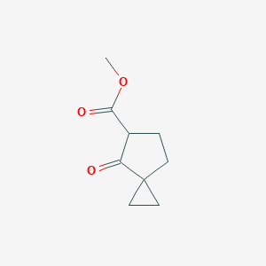 molecular formula C9H12O3 B2446561 Methyl 4-oxospiro[2.4]heptane-5-carboxylate CAS No. 1213265-80-5