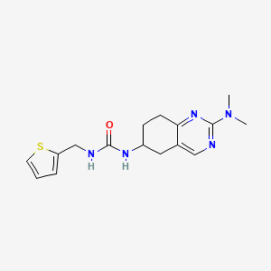 molecular formula C16H21N5OS B2446563 1-[2-(Dimethylamino)-5,6,7,8-tetrahydroquinazolin-6-yl]-3-[(thiophen-2-yl)methyl]urea CAS No. 2097913-72-7
