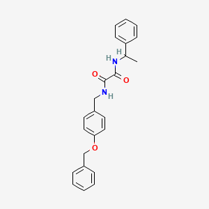 molecular formula C24H24N2O3 B2446578 N1-(4-(benzyloxy)benzyl)-N2-(1-phenylethyl)oxalamide CAS No. 1207017-88-6
