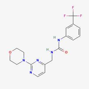 1-((2-Morpholinopyrimidin-4-yl)methyl)-3-(3-(trifluoromethyl)phenyl)urea