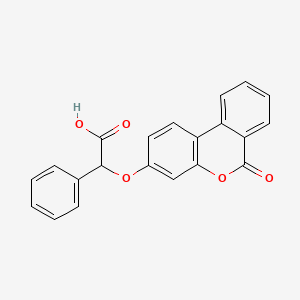 [(6-oxo-6H-benzo[c]chromen-3-yl)oxy](phenyl)acetic acid