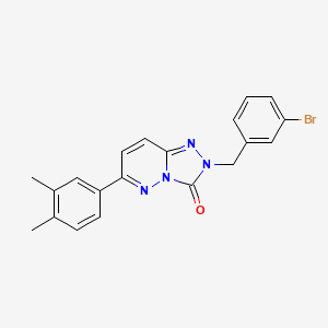 molecular formula C20H17BrN4O B2446598 2-(3-bromobenzyl)-6-(3,4-dimethylphenyl)-[1,2,4]triazolo[4,3-b]pyridazin-3(2H)-one CAS No. 1251582-73-6