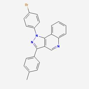 molecular formula C23H16BrN3 B2446599 1-(4-bromophenyl)-3-(4-methylphenyl)-1H-pyrazolo[4,3-c]quinoline CAS No. 901045-28-1