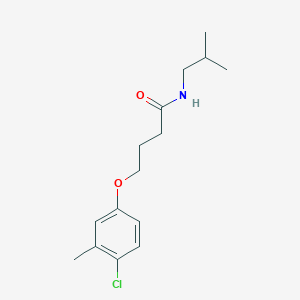 molecular formula C15H22ClNO2 B2446603 4-(4-氯-3-甲基苯氧基)-N-(2-甲基丙基)丁酰胺 CAS No. 691391-52-3